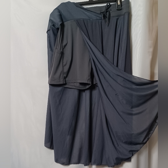 HALARA Women's Gray Midi Faux Wrap Skort. Size XL - Picture 10 of 14